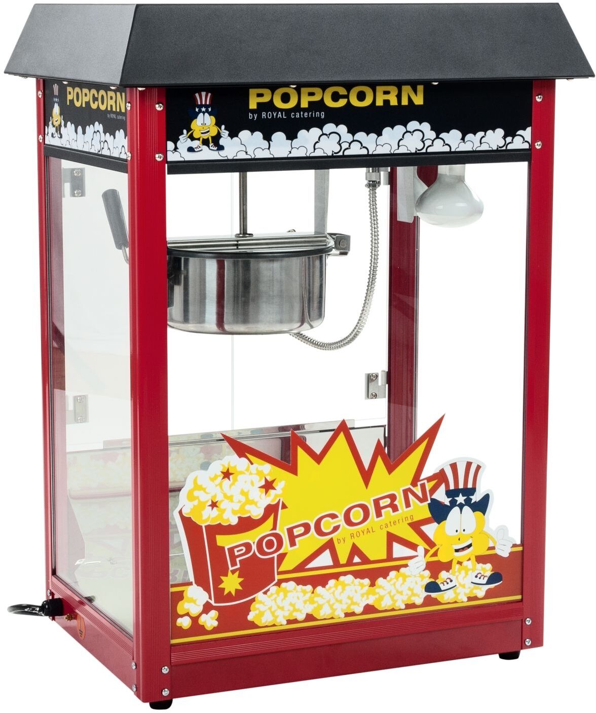 Popcorn-kone - 5 kg/h - 1500 W - musta - Royal Catering RCPS-16E