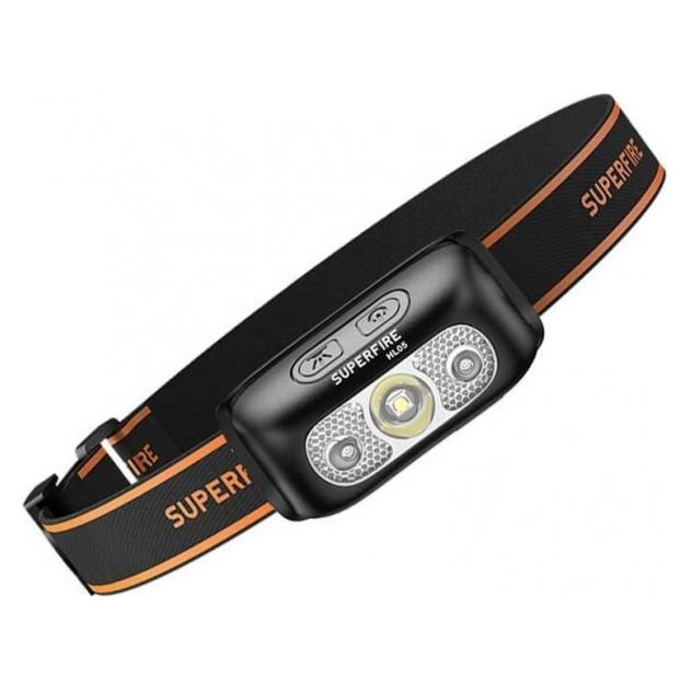 Superfire Headlamp HL05-E, 120lm, USB (120 lm) (HL05-E)