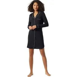 Schiesser Contemporary Nightwear Sleep Shirt Schwarz 46 Damen