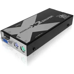 Adder ADDERLink X2-Silver, KVM Switch, Schwarz
