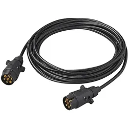 ProPlus 343540V03 Verlängerungskabel Anhänger 7 Meter aus PVC 2 Stecker 7 polig