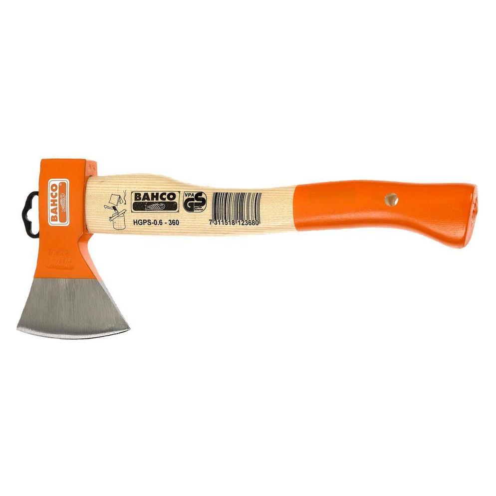 Bahco Camping-Axt mit geschwungenem Eschenstiel, 380 mm, 1 kg (GPS-0.8-380)