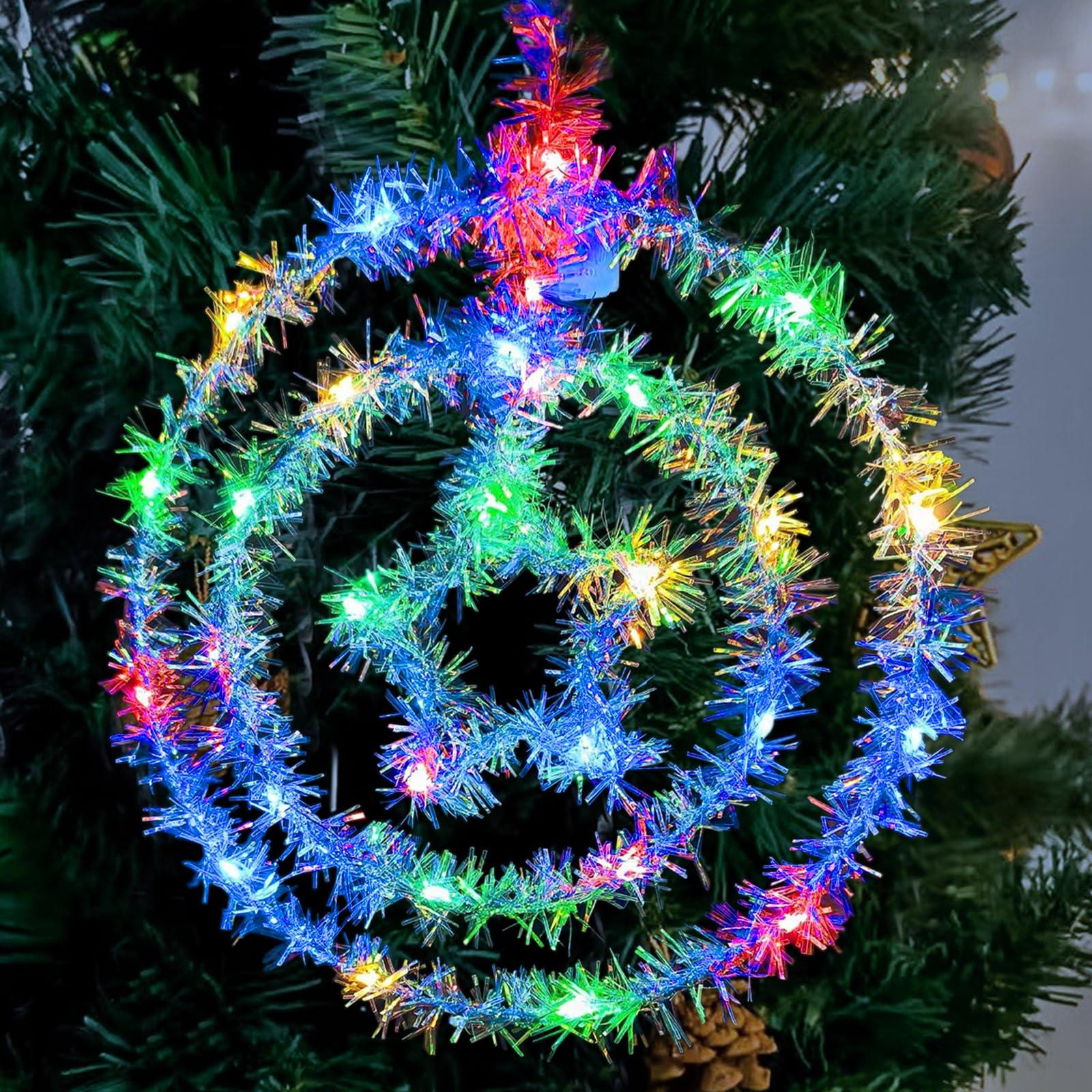 Dripio Kleurrijke LED-kerstster lichtslingering op batterijen, 3 meter