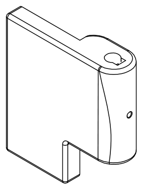 HSK Duschkabinenbau KG HSK Ersatzteile Scharnierhälfte Festteil oben rechts, Chrom, E88313-OR-41 E88313-OR-41