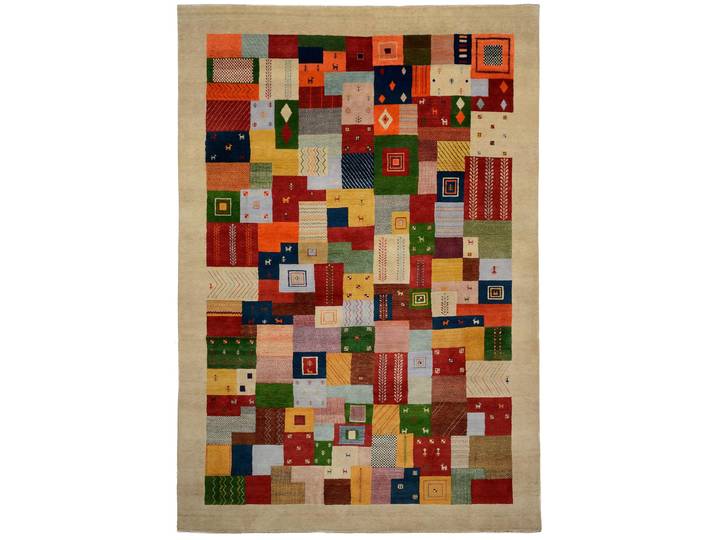 Gabbeh Loribaft Design Teppich 244x349 Handgeknüpft Modern Orientteppich Wolle