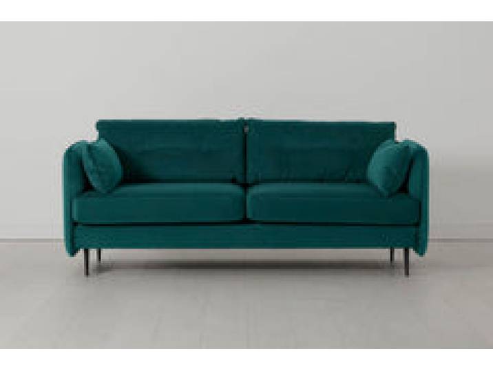 Model 19 Dreisitzer-Sofa, Eisvogelblau