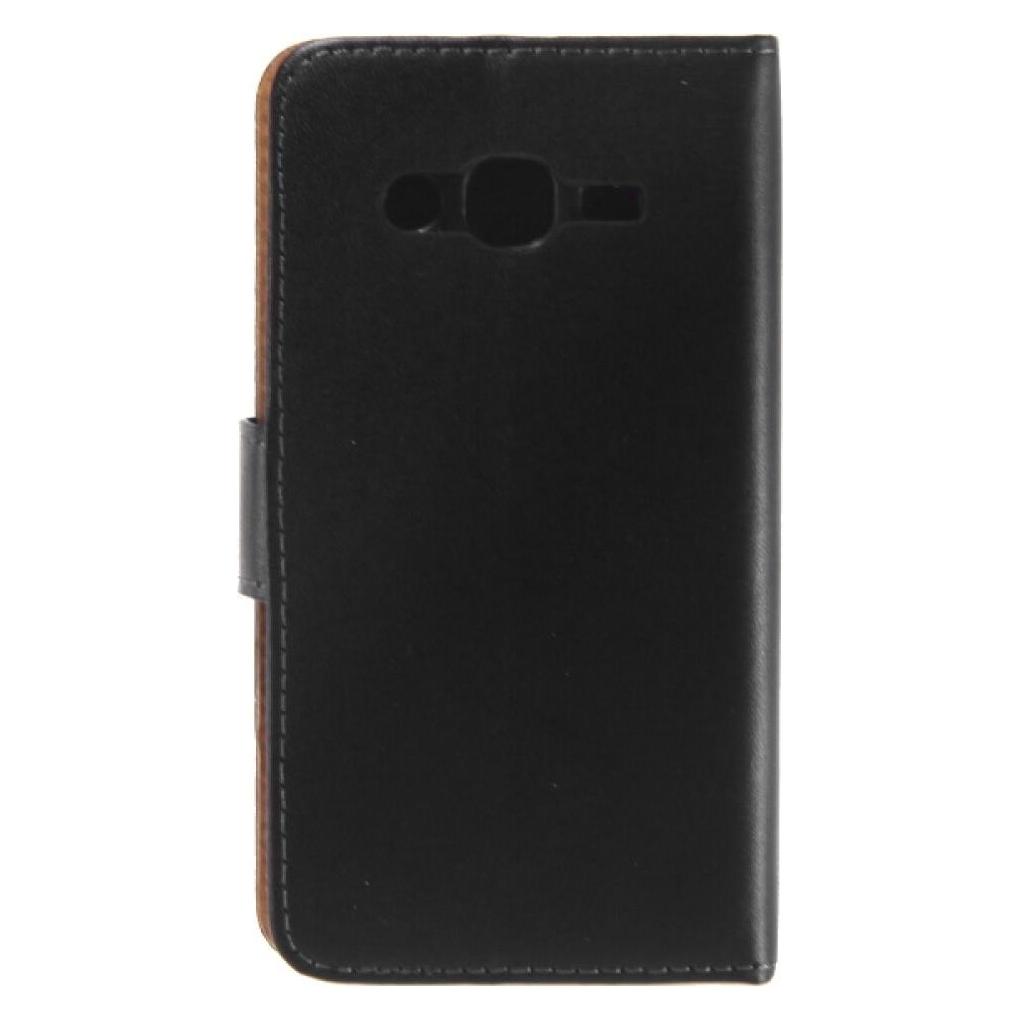 OEM Slim Leather Book Case for Galaxy J2 - black 4250710570850 (Samsung Galaxy J2) (25446147)