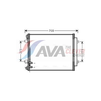 AVA CLEVER CHOICE Kondensator, Klimaanlage vna5226d für VW