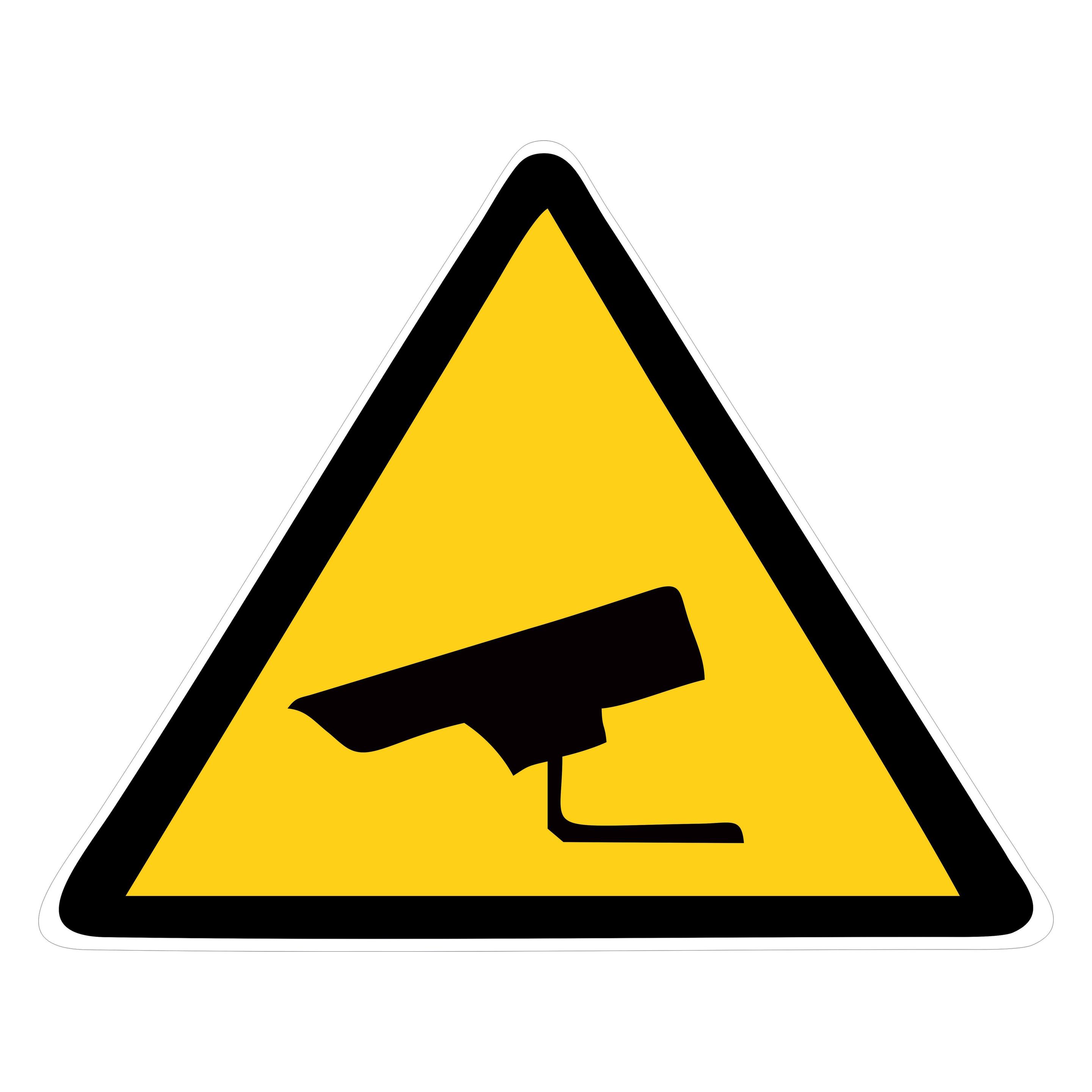 STICKER SURVEILLANCE CAMERA 159X199MM (36519012)