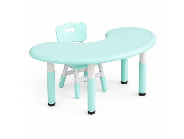 BAYLI Schreibtisch Höhenverstellbarer Kinderschreibtisch 43–51 cm mit Stuhl – 120x65 cm