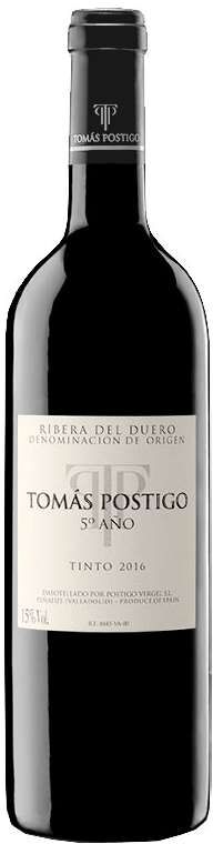 Tomas Postigo Vino Tomás Postigo 5º Año 2021 - Elegancia y sabor excepcional de España