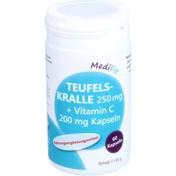 Teufelskralle 250 mg + Vitamin C 200 mg Kapseln 60 ST