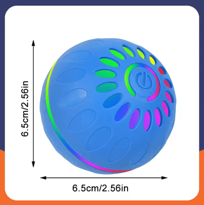 Inspire Picks RolliPlay Smart Interactive Dog Ball Automatic Moving & Bouncing USB Rechargeable Pet Toy blue Kh