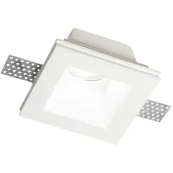 Ideal Lux Gips-Einbauleuchte SAMBA SQUARE, IP20, GU10, überstreichbar, weiß, Reflektor 7 x 7cm IDEA-139029
