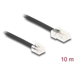 DELOCK Telefonkabel RJ45 Stecker zu RJ11 Stecker schw. 10m