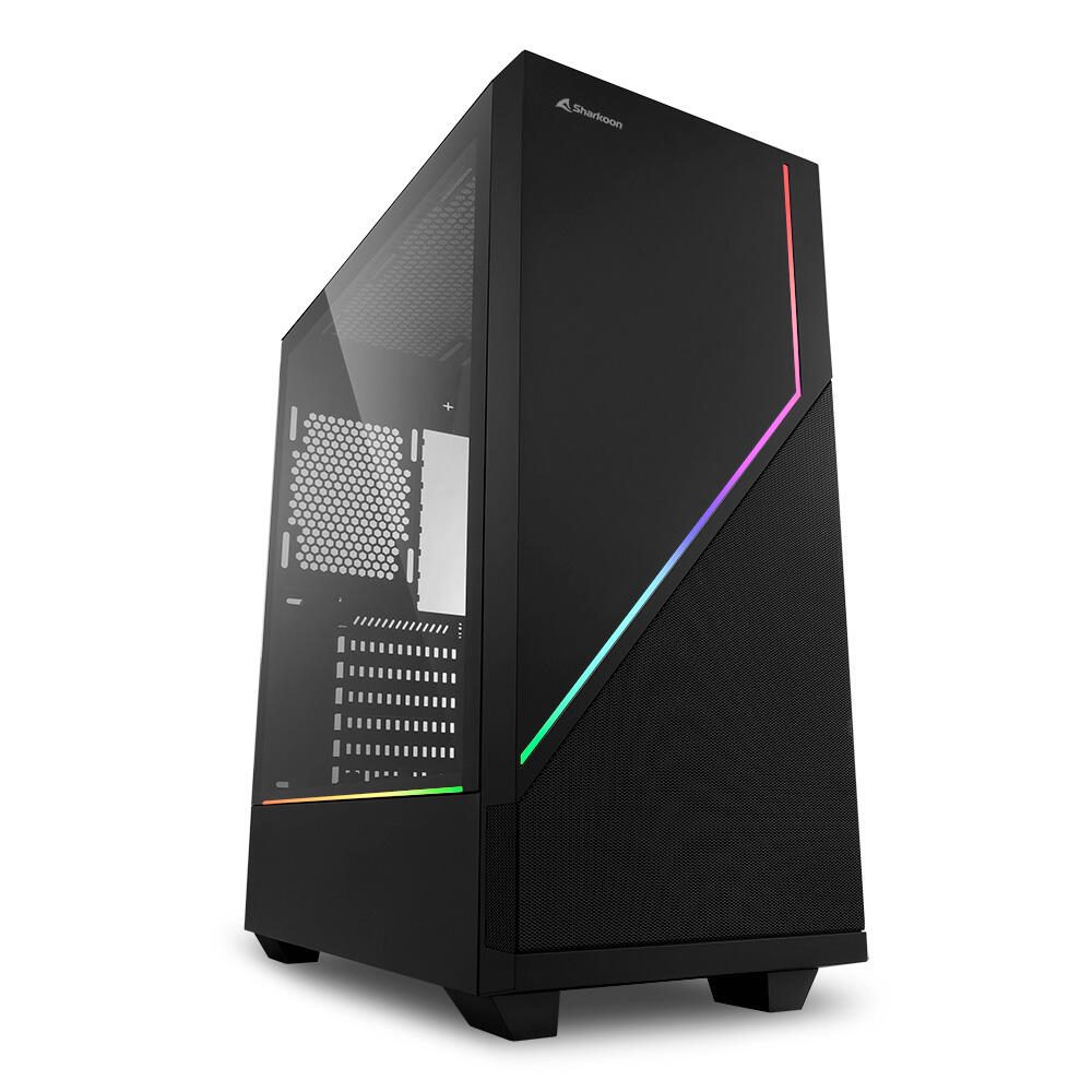 Sharkoon PC Gehäuse RGB FLOW ATX schwarz 4044951028146