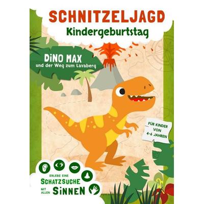 Dinosaurier Schnitzeljagd für Kindergeburtstag - Schatzsuche mit allen Sinnen, Taschenbuch von Simone Trojer, Elvi Media, 978-94-037-9320-7