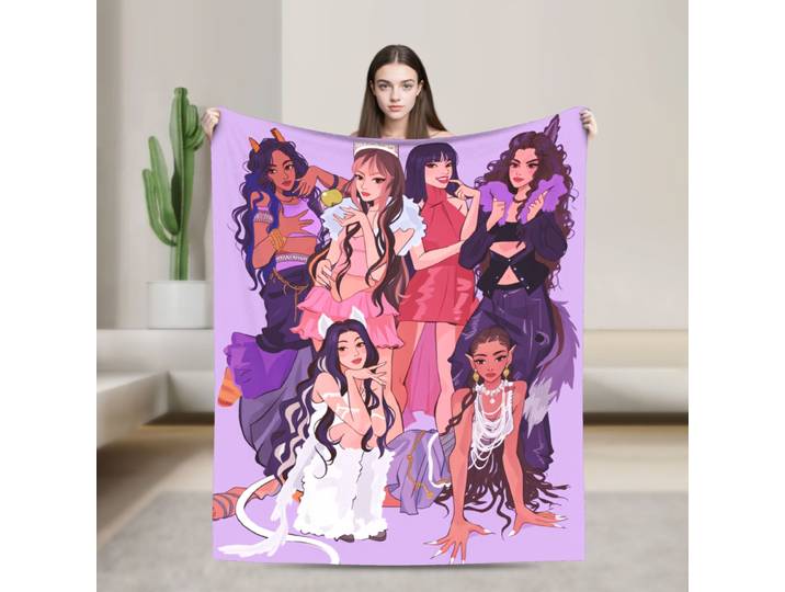 Katseye Kpop filles couverture chaude douce confortable en peluche jeter couverture pour étudiants chambre flanelle couvre-lit couverture de lit