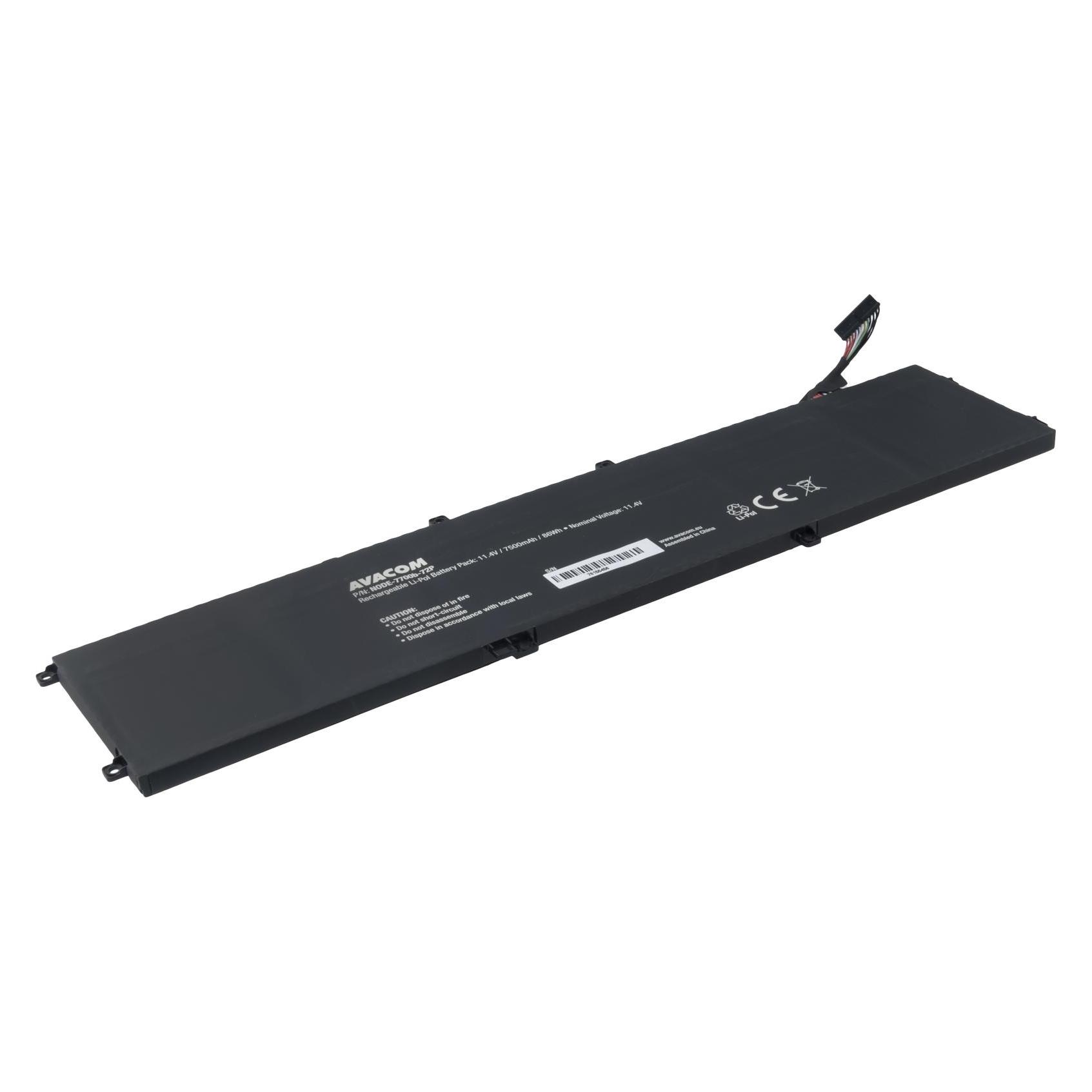 Avacom Batterie für Dell G7 17 7700, Inspiron 7500 Li-Pol 11,4V 7500mAh 86Wh (6 Zellen, 7500 mAh) (AVACOM)