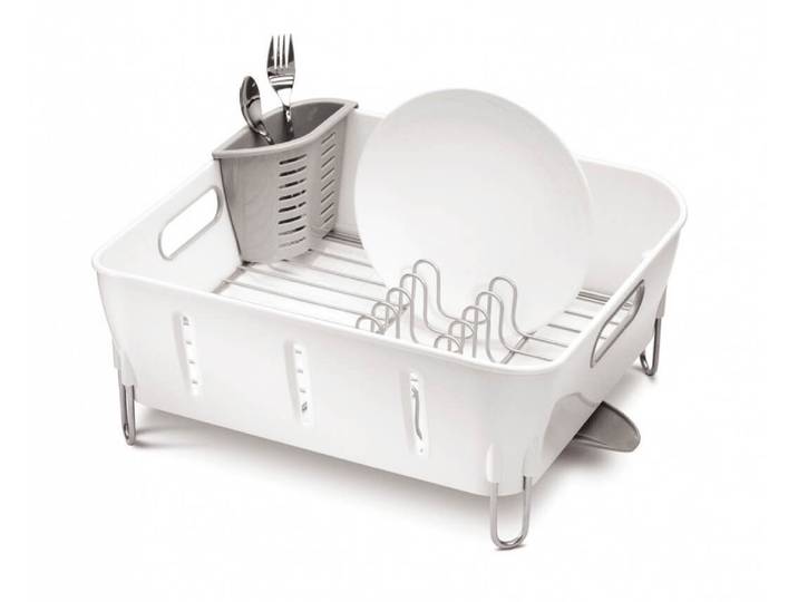 Simplehuman KT1104 kompaktes Abtropfsystem weiss
