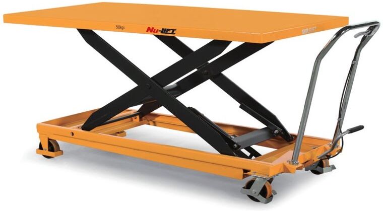 B2B Partner Scherenhubtisch TG, Tragfähigkeit 500 kg, Hubbereich 290 - 915 mm