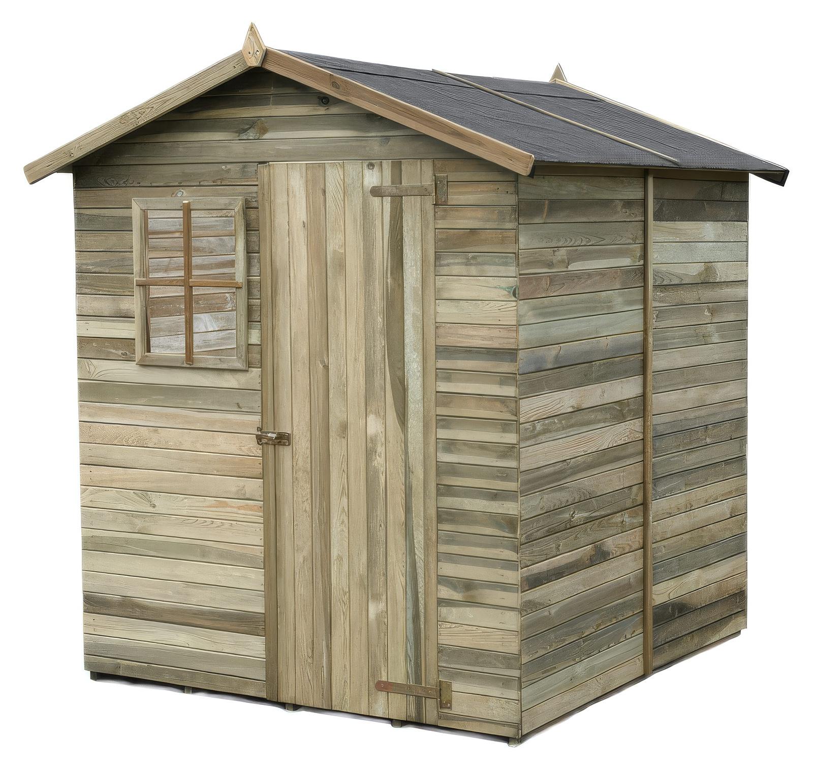Gartenhaus inkl. Fußboden - Abmessungen: 183 x 183 x 225 cm (L x B x H)