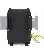 InLine KFZ Smartphone Halterung mit Saugnapf oder für Lüftungsgitter ONE CLICK EASY II universal (23156O)