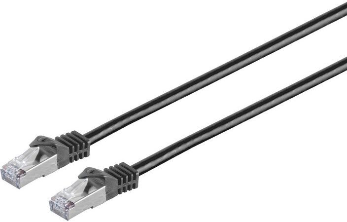 MicroConnect CAT7 S/FTP Network Cable 0.25m - Black