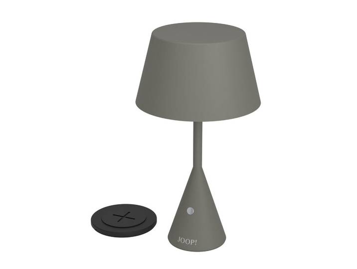Joop! Akku-Tischleuchte, Metall, Kunststoff, 29.5 cm, Touch (on/off), kabelloses Laden, tragbar, einfach zu transportieren, kabellos, aufladbar über Usb, Lampen & Leuchten, Innenbeleuchtung, Tischlampen, Akku-Tischlampen