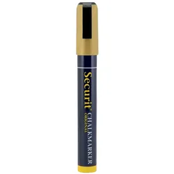 Securit® Flüssigkreidestift - Gold - Spitzenbreite 2-6mm Schräg