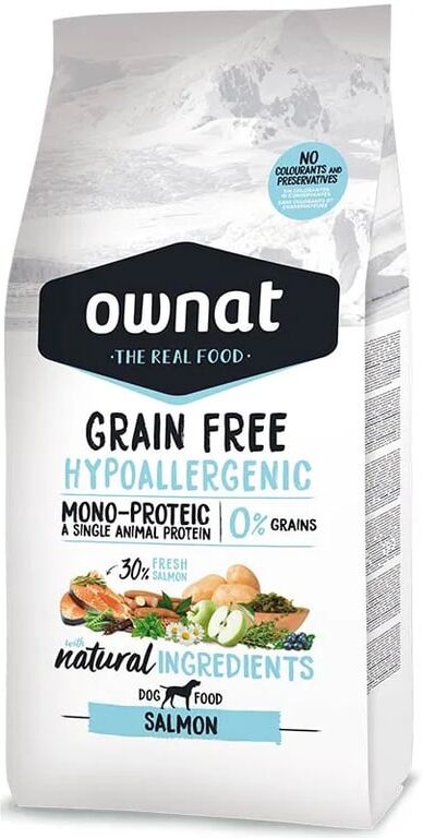 Ownat Grain Free Hypoallergenic Ração Cão Adulto Salmão 12 Kg