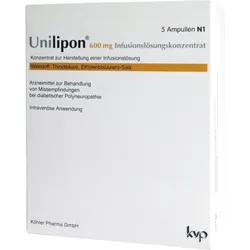 UNILIPON 600 Infusionslösungskonzentrat 1X5 St