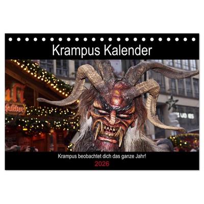 Krampus Kalender 2026 (Tischkalender 2026 DIN A5 quer), CALVENDO Monatskalender