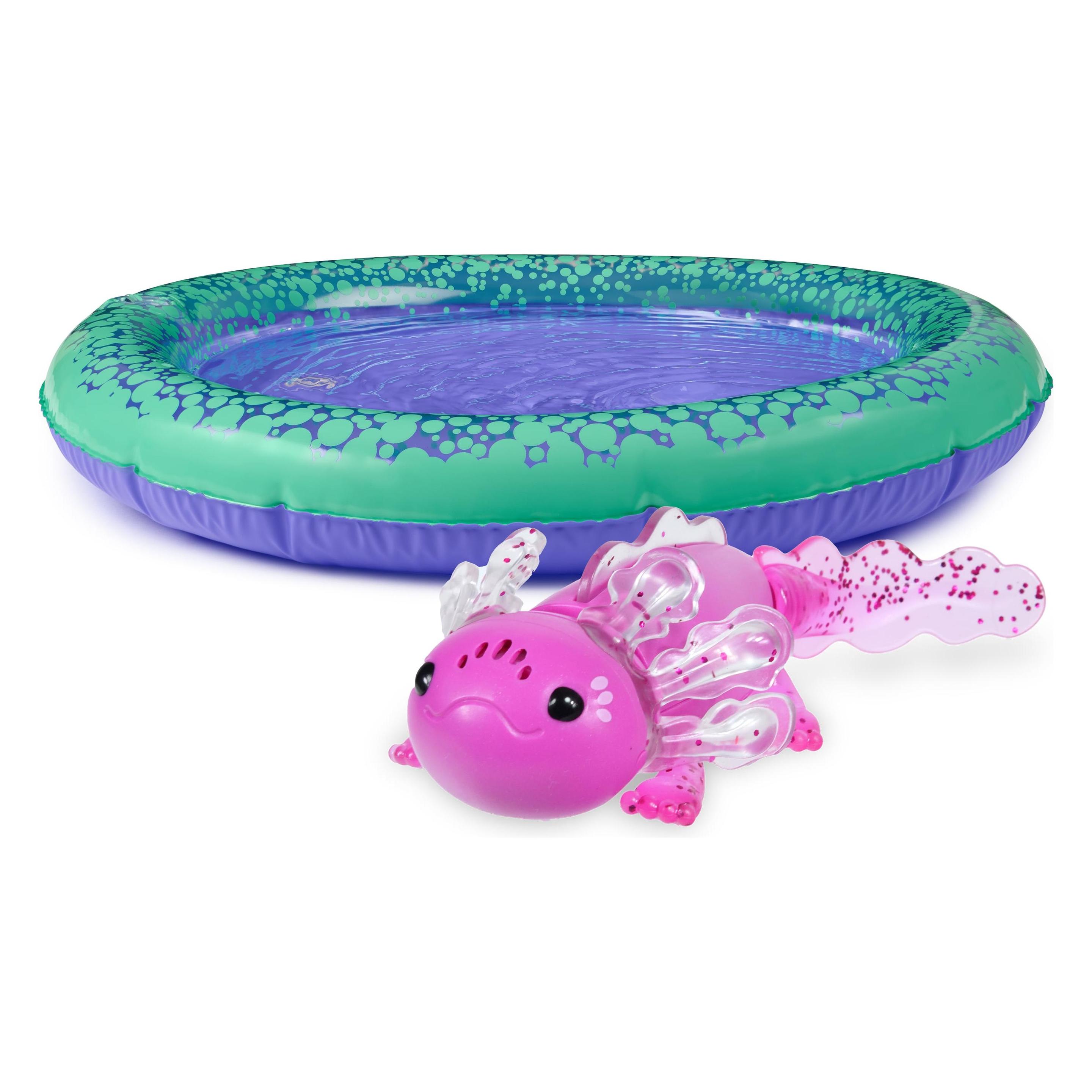 WowWee Fingerlings - Magenta Glitter Axolotl with Pool (602032) (602032)