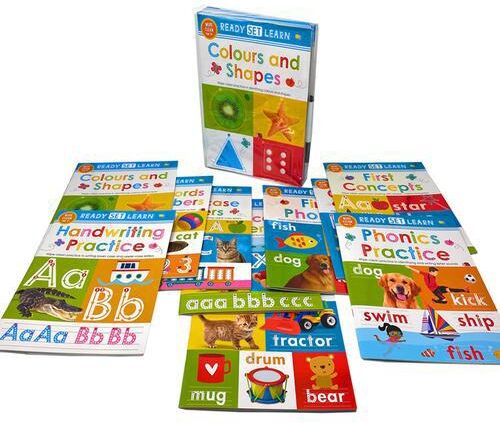 Make Believe Ideas Wipe Clean Ready Set Learn 10 Early Learning Books Set Collection - Phonics, Alphabets, Numbers, Letters, Words, Colours, Shapes
