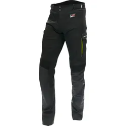 Büse Storm, Textilhose wasserdicht - Schwarz/Neon-Gelb - 56