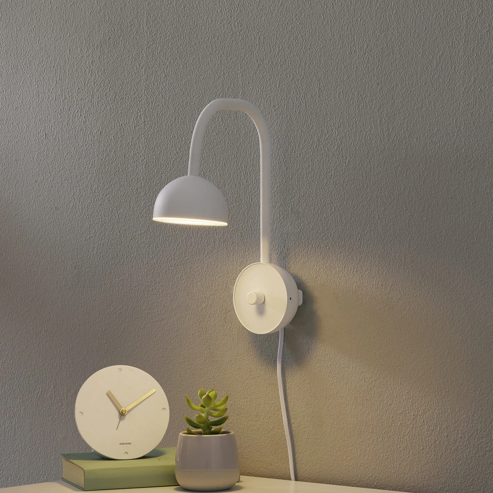 Northern Blush Wandlamp Matt White - Metaal