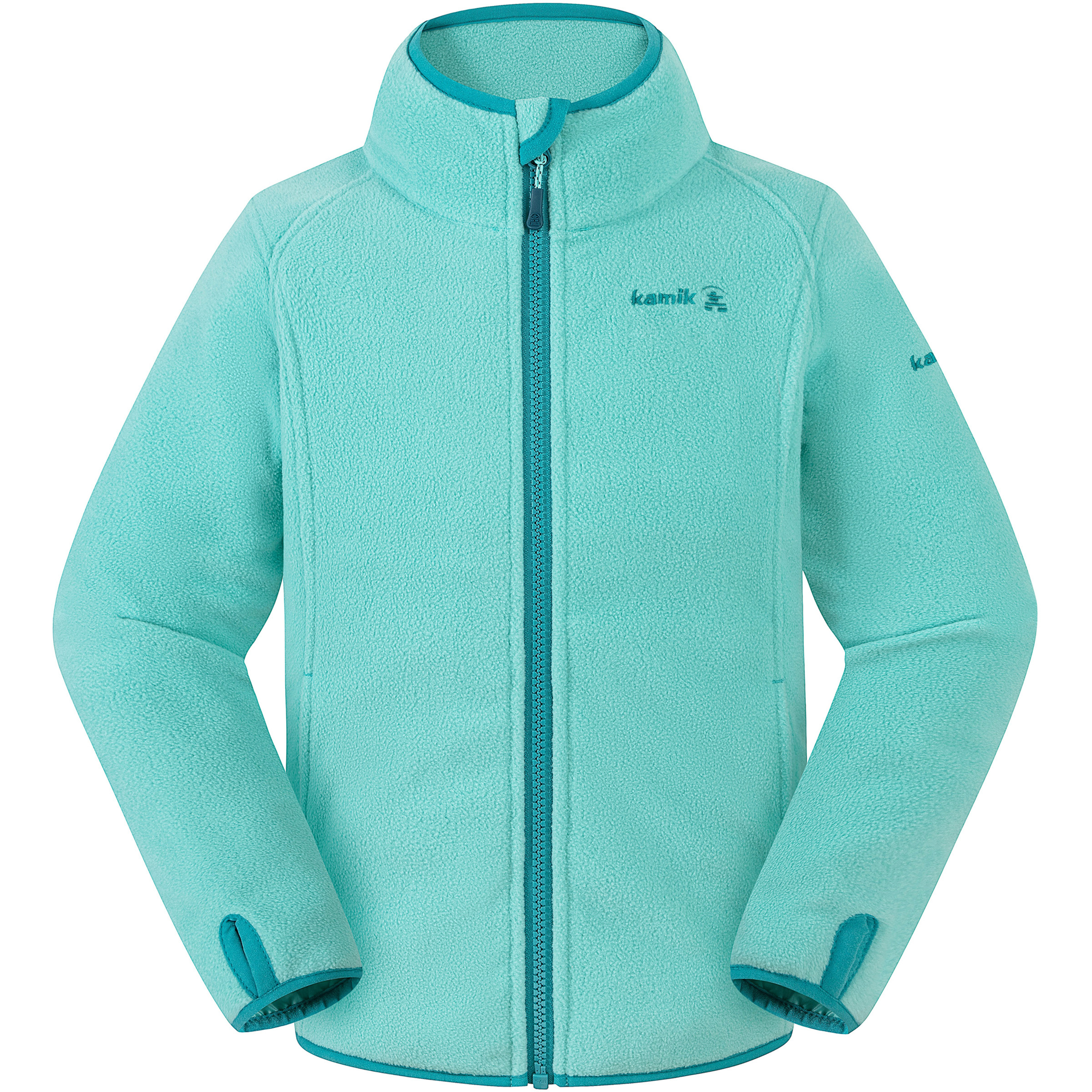 Kamik Linnea Kinder Fleecejacke tuerkis Größe 122 Trekking Elastisch