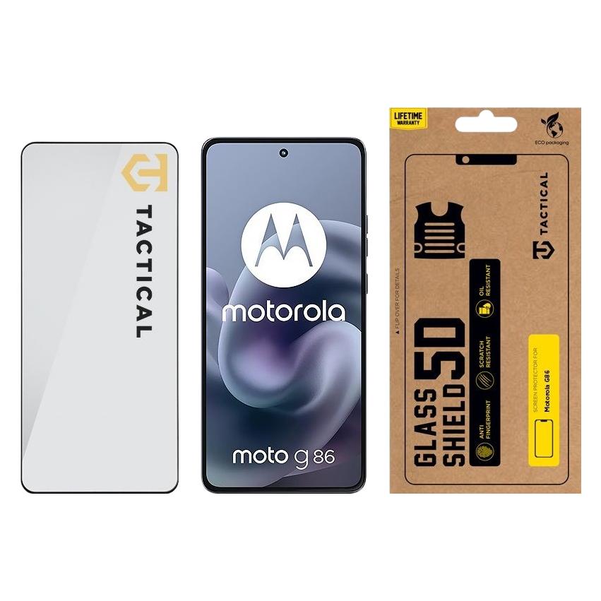 Tactical Glass Shield 5D-Glas für Motorola G86 Schwarz (Motorola Moto G86) (57983127016)