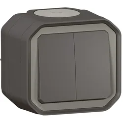 Legrand 069775L Plexo New FRAP Doppelwechselschalter 10AX/Taster 10A SL