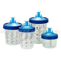 MP PCS Wechselbechersystem 125μ , 50 Becher + 50 Deckel + 1 Außenbecher 400ml