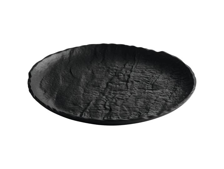 Chic Teller flach Livelli Black schwarz Porzellan D 16 cm 4 Stk