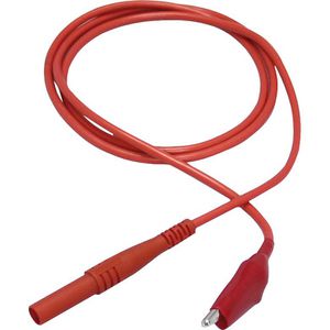 McPower Messleitung 1325536, 1m, rot, mit Krokodilklemme