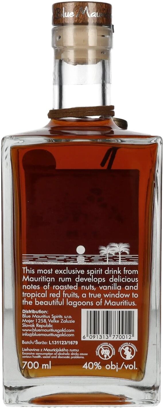 Blue Mauritius Spirits Blue Mauritius Gold 40% Vol. 0,7l