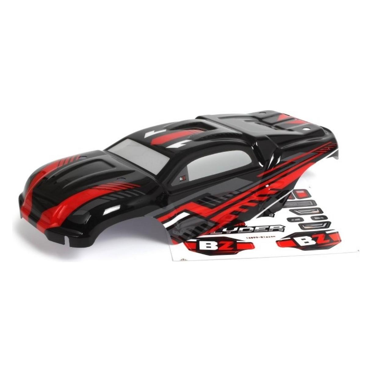 Blackzon Slyder ST Body (Black/Red) (BL540192)