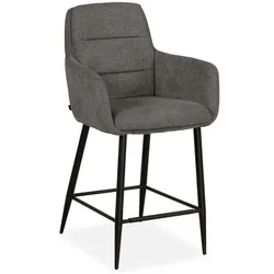 MAISON Barstuhl Waco 6 Stoff Anthracite