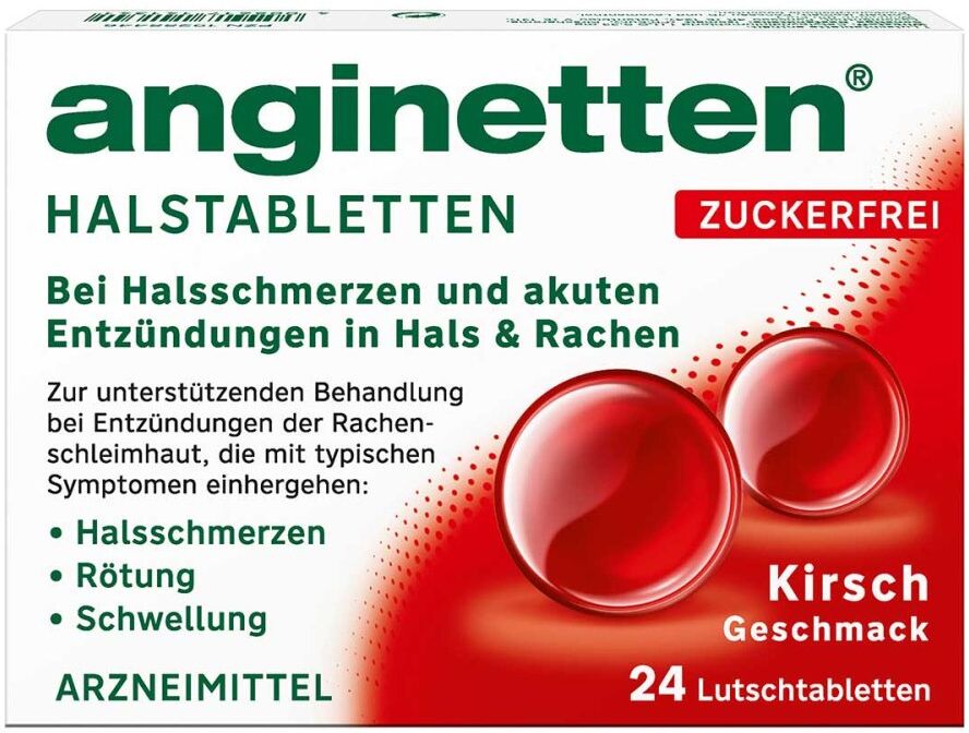 Anginetten Halstabletten Zuckerfrei Kirsche