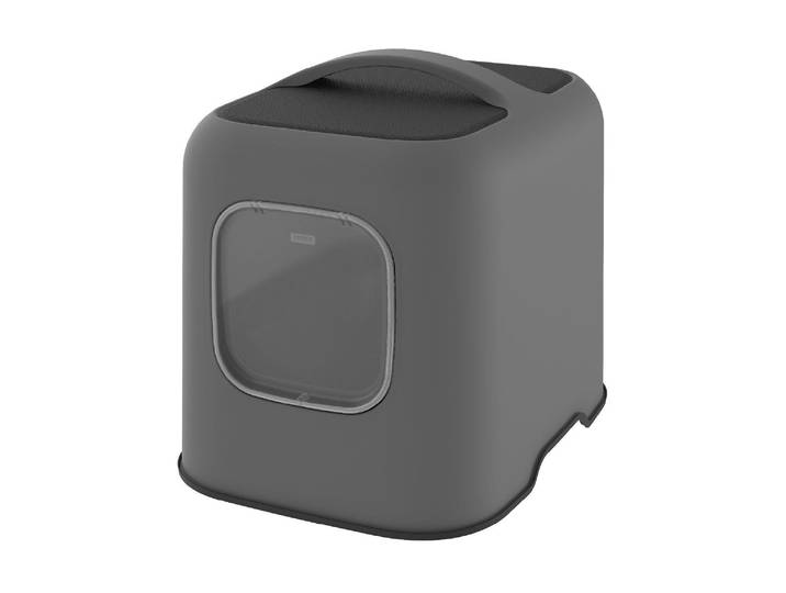 Katzentoilette ROTHO BIALA , grau, B:35,9cm H:44,3cm L:51cm, Tiertoiletten, Katzentoilette