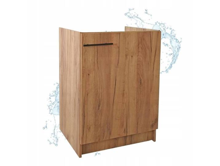 STAMAR Meuble sous Évier 60 cm Chêne Doré - 60x50x83 cm