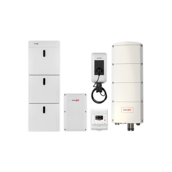 Kombipaket SolarEdge Home Ersatzstrom mit Ladestation, SE8K-RWB48 und 13,8 kWh